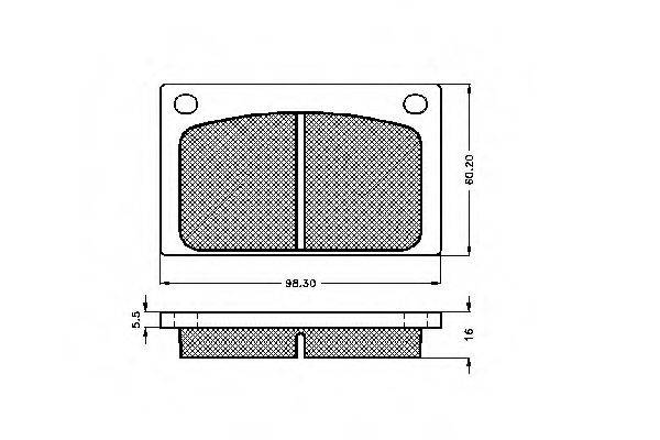 SPIDAN 32619 Комплект гальмівних колодок, дискове гальмо