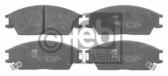 FEBI BILSTEIN 16542 Комплект гальмівних колодок, дискове гальмо