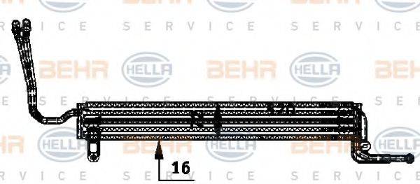 BEHR HELLA SERVICE 8MO376726361 Олійний радіатор, рульове керування