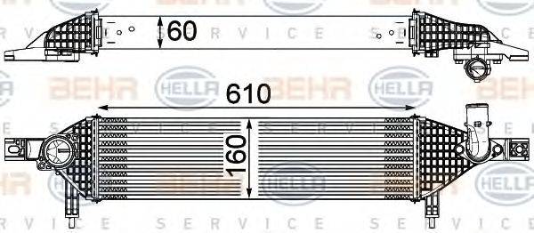 BEHR HELLA SERVICE 8ML376762201 Інтеркулер