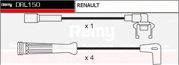 DELCO REMY DRL150 Комплект дротів запалювання