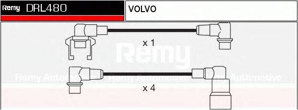 DELCO REMY DRL480 Комплект дротів запалювання