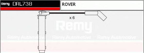 DELCO REMY DRL738 Комплект дротів запалювання