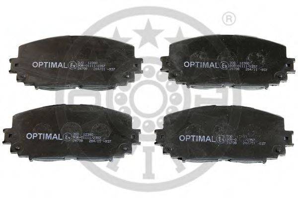 OPTIMAL 12380 Комплект гальмівних колодок, дискове гальмо