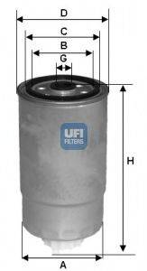 UFI 2435100 Паливний фільтр