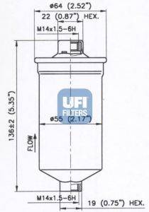 UFI 3177000 Паливний фільтр