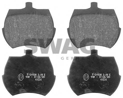 SWAG 22116201 Комплект гальмівних колодок, дискове гальмо