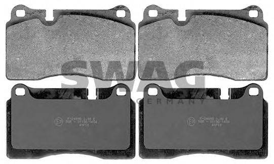 SWAG 30116219 Комплект гальмівних колодок, дискове гальмо