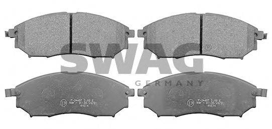 SWAG 60116188 Комплект гальмівних колодок, дискове гальмо