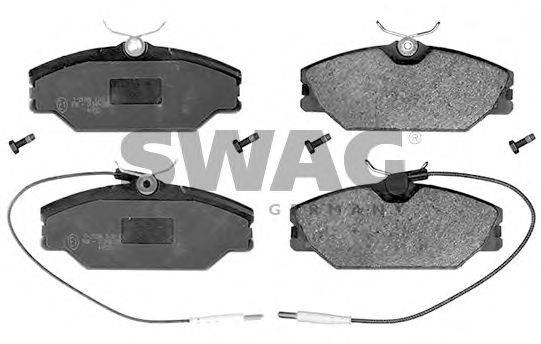 SWAG 60916381 Комплект гальмівних колодок, дискове гальмо