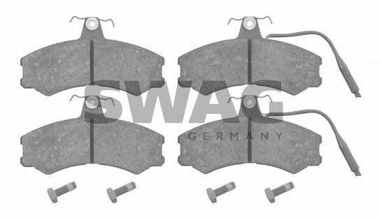 SWAG 62916051 Комплект гальмівних колодок, дискове гальмо