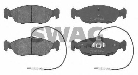 SWAG 62916259 Комплект гальмівних колодок, дискове гальмо