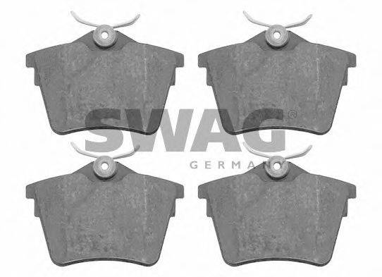 SWAG 62916548 Комплект гальмівних колодок, дискове гальмо