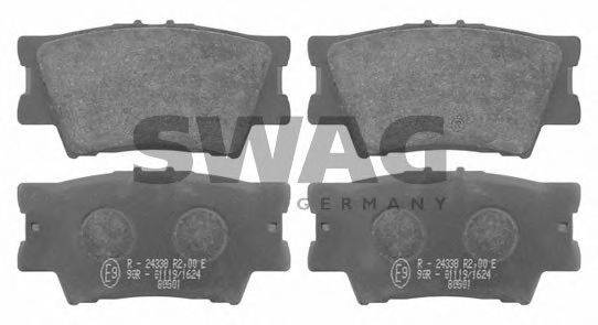 SWAG 81916651 Комплект гальмівних колодок, дискове гальмо