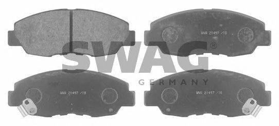 SWAG 85916296 Комплект гальмівних колодок, дискове гальмо