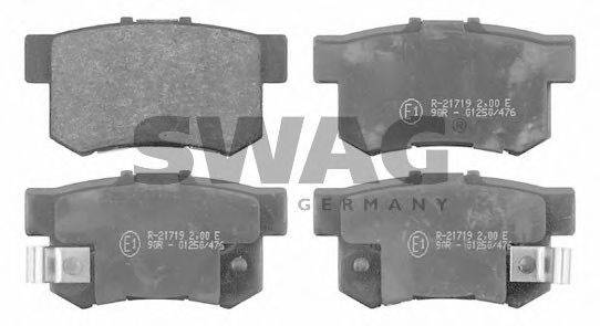 SWAG 85916297 Комплект гальмівних колодок, дискове гальмо