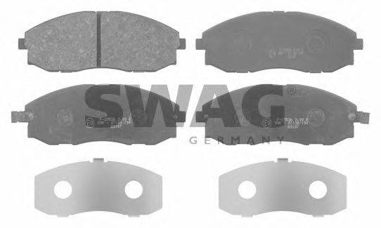 SWAG 90916680 Комплект гальмівних колодок, дискове гальмо