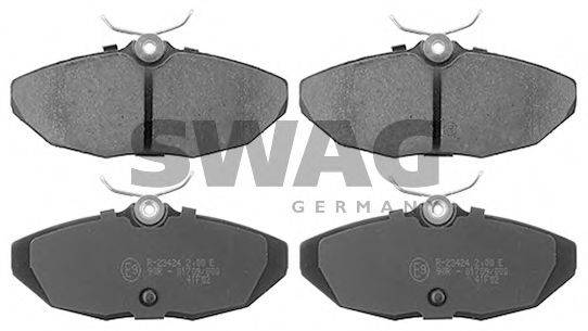 SWAG 99116090 Комплект гальмівних колодок, дискове гальмо