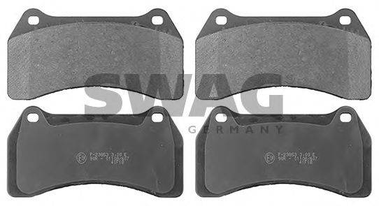 SWAG 99116091 Комплект гальмівних колодок, дискове гальмо