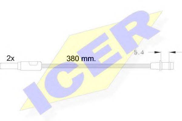 ICER 610244EC Сигналізатор, знос гальмівних колодок