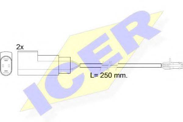 ICER 610412EC Сигналізатор, знос гальмівних колодок