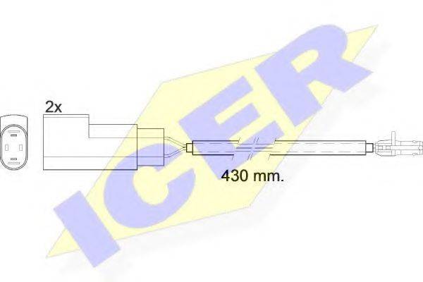 ICER 610413EC Сигналізатор, знос гальмівних колодок