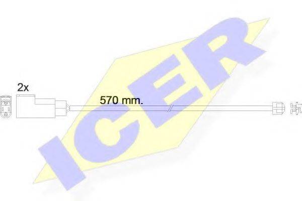 ICER 610463EC Сигналізатор, знос гальмівних колодок