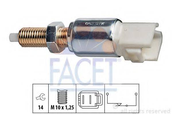 FACET 71062 Вимикач ліхтаря сигналу гальмування