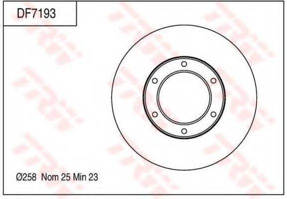 TRW DF7193 гальмівний диск
