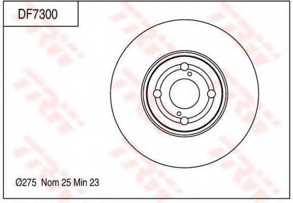 TRW DF7300 гальмівний диск