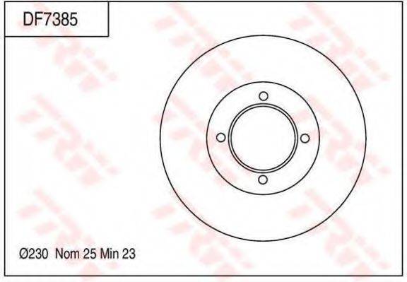 TRW DF7385 гальмівний диск