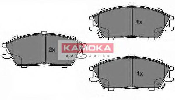 KAMOKA JQ1018152 Комплект гальмівних колодок, дискове гальмо