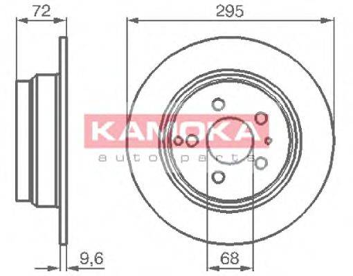 KAMOKA 1031104 гальмівний диск