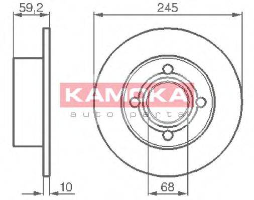 KAMOKA 103256 гальмівний диск