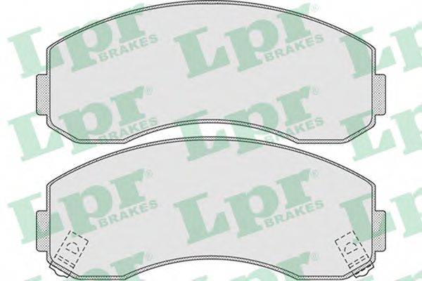 LPR 05P1007 Комплект гальмівних колодок, дискове гальмо