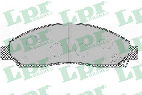 LPR 05P1372 Комплект гальмівних колодок, дискове гальмо