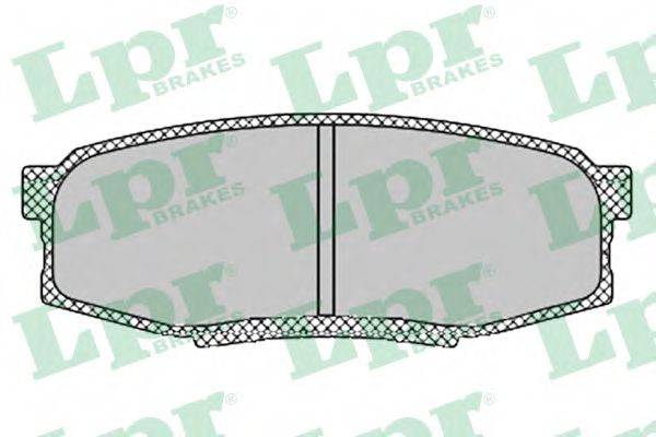 LPR 05P1419 Комплект гальмівних колодок, дискове гальмо