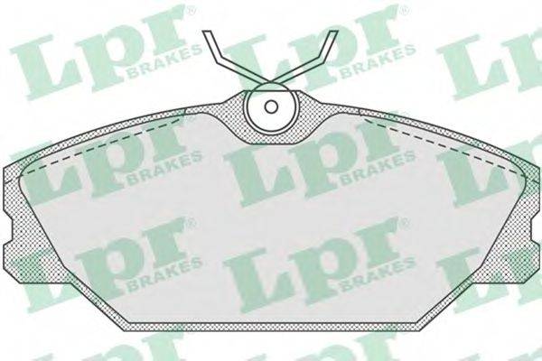 LPR 05P816 Комплект гальмівних колодок, дискове гальмо