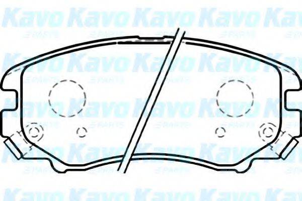 KAVO PARTS BP3024 Комплект гальмівних колодок, дискове гальмо
