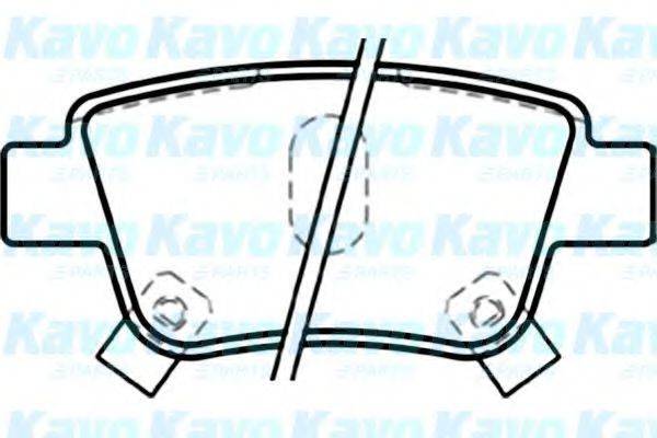 KAVO PARTS BP9083 Комплект гальмівних колодок, дискове гальмо