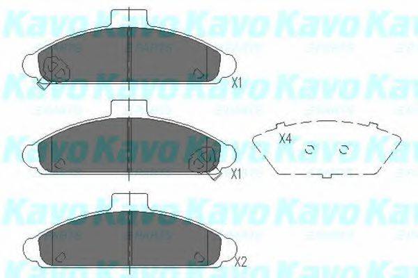 KAVO PARTS KBP3011 Комплект гальмівних колодок, дискове гальмо