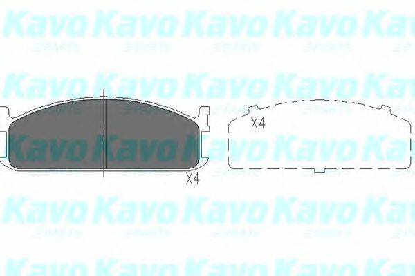 KAVO PARTS KBP3505 Комплект гальмівних колодок, дискове гальмо