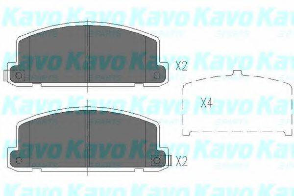 KAVO PARTS KBP3506 Комплект гальмівних колодок, дискове гальмо