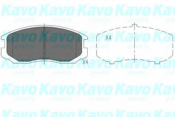 KAVO PARTS KBP5505 Комплект гальмівних колодок, дискове гальмо