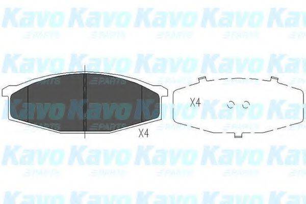 KAVO PARTS KBP6501 Комплект гальмівних колодок, дискове гальмо