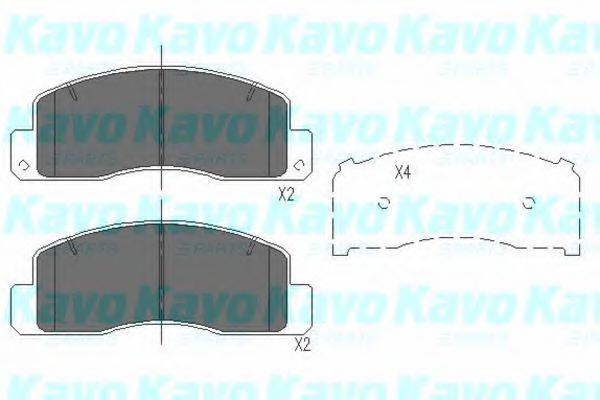 KAVO PARTS KBP9067 Комплект гальмівних колодок, дискове гальмо