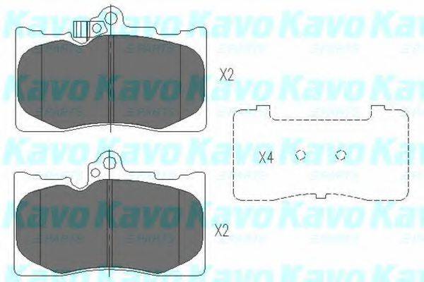 KAVO PARTS KBP9085 Комплект гальмівних колодок, дискове гальмо