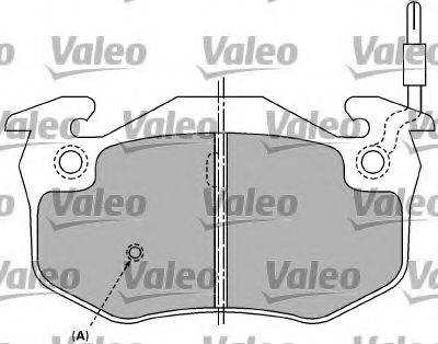 VALEO 597258 Комплект гальмівних колодок, дискове гальмо