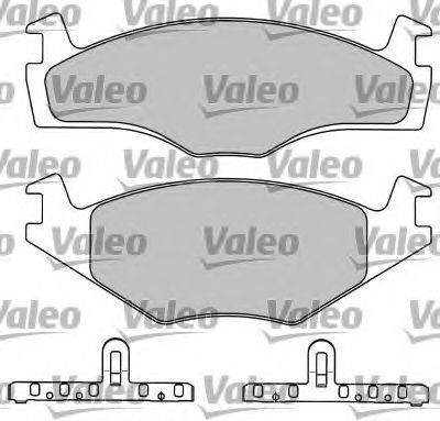 VALEO 597044 Комплект гальмівних колодок, дискове гальмо