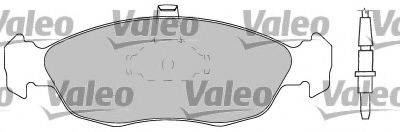 VALEO 597166 Комплект гальмівних колодок, дискове гальмо